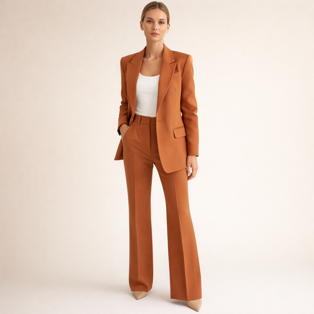 Vanessa™ | Elegant Blazer and Flared Trousers Set