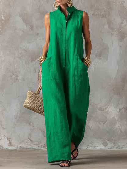 Cora - Minimalist Sleeveless Jumpsuit