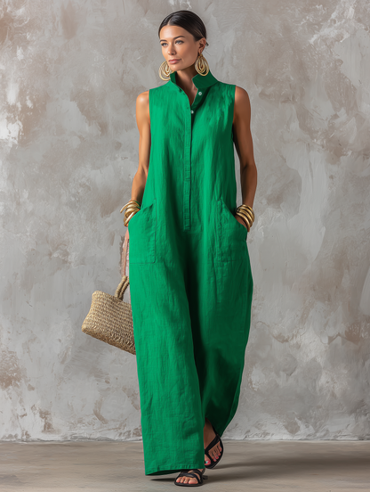 Cora - Minimalist Sleeveless Jumpsuit