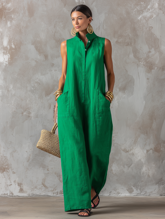 Cora - Minimalist Sleeveless Jumpsuit