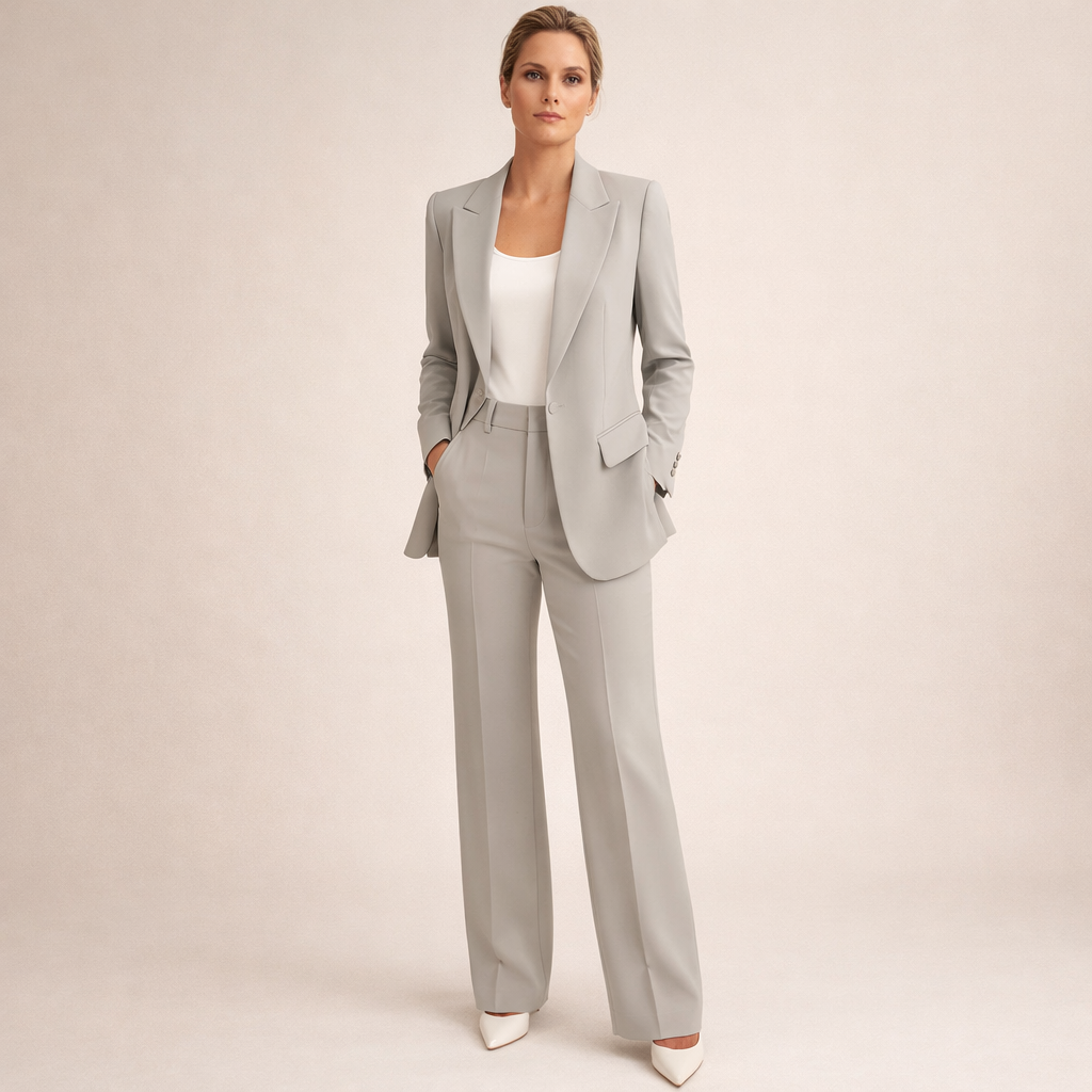 Vanessa™ | Elegant Blazer and Flared Trousers Set