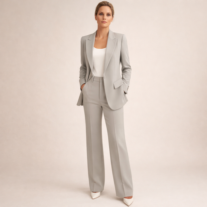 Vanessa™ | Elegant Blazer and Flared Trousers Set