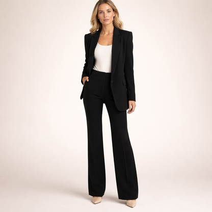 Vanessa™ | Elegant Blazer and Flared Trousers Set