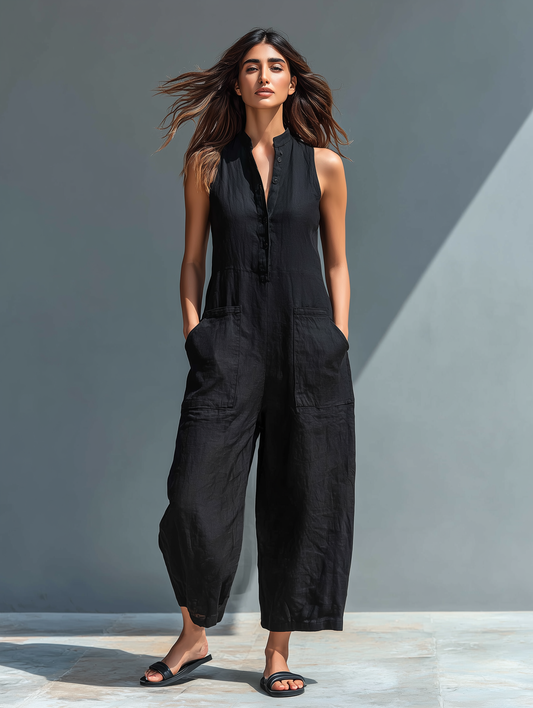 Laila - Elegant Sleeveless Jumpsuit